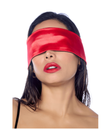 Accessoire sexy en satin polyvalent : masque ou lien pour les mains Mapalé - MAL128BKRD